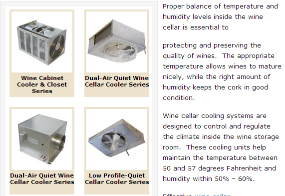 Wine Cellar Cooling Units from US Cellar Systems